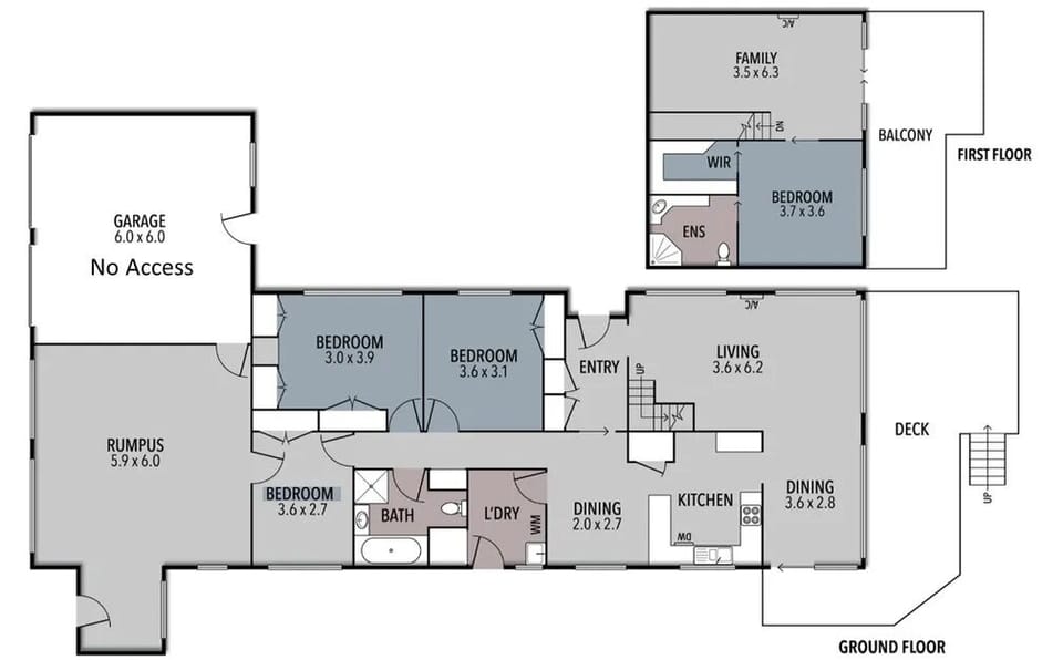 Floor map of home