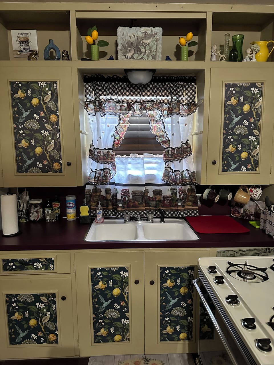 View of sink area up close