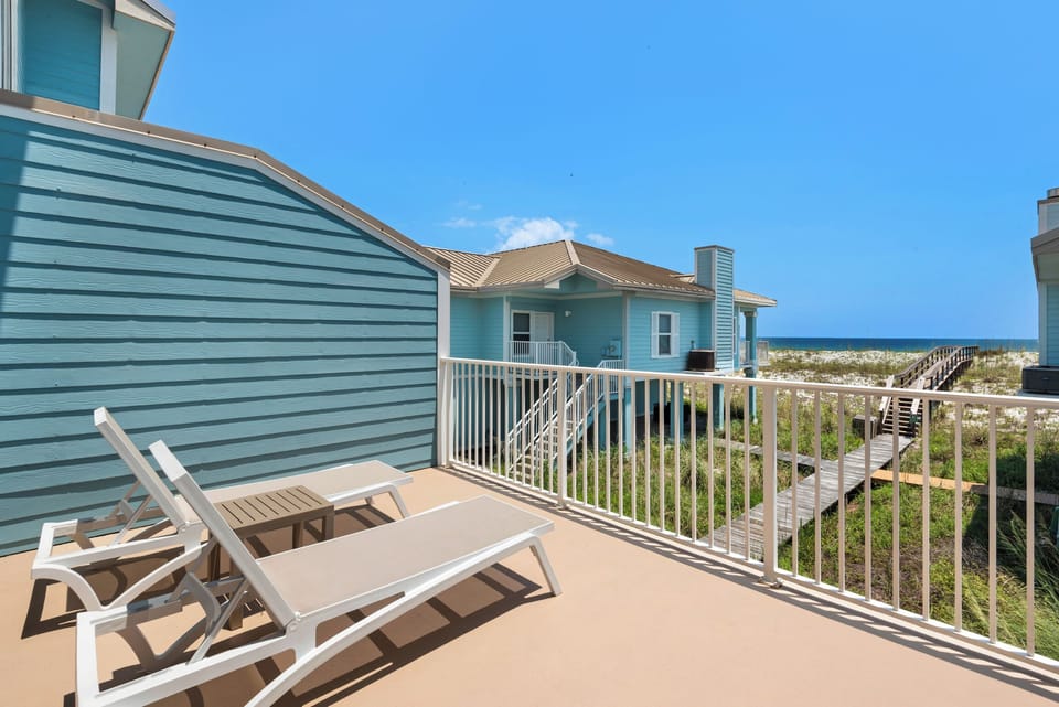 Soak up the sun on the balcony