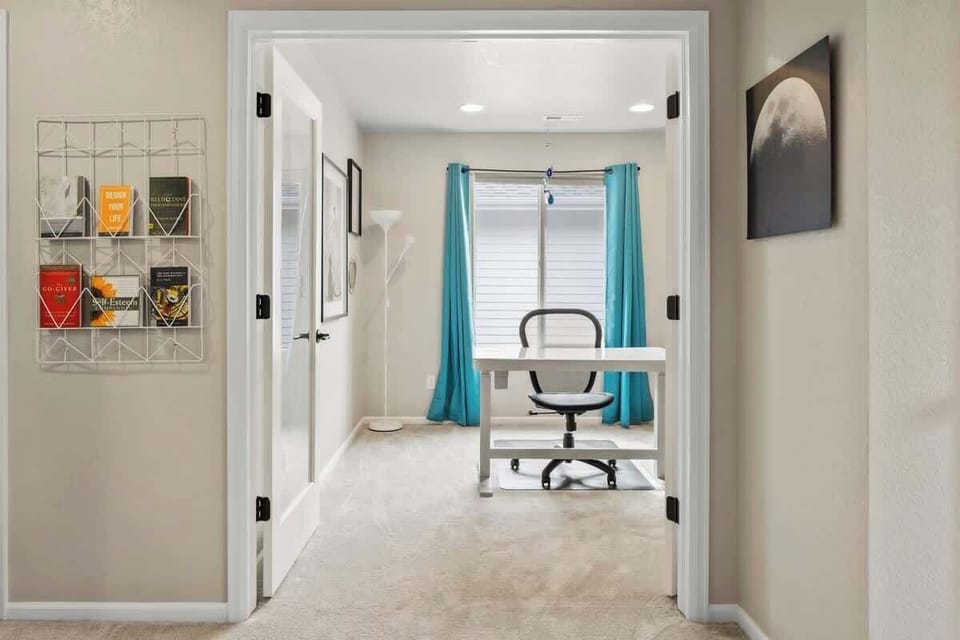 Office with desk and chair