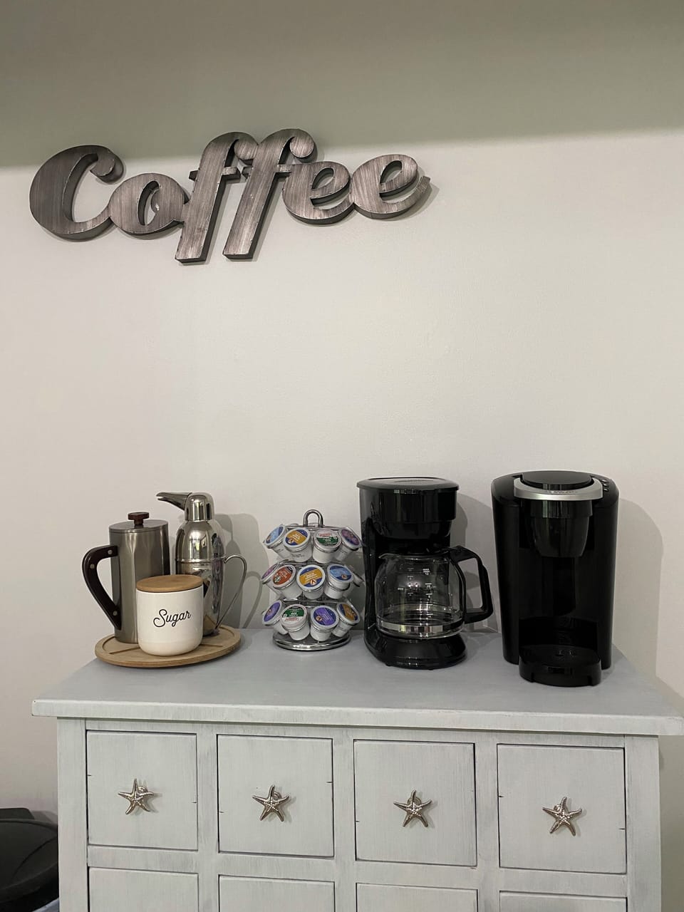 We have coffee and tea for your stay!