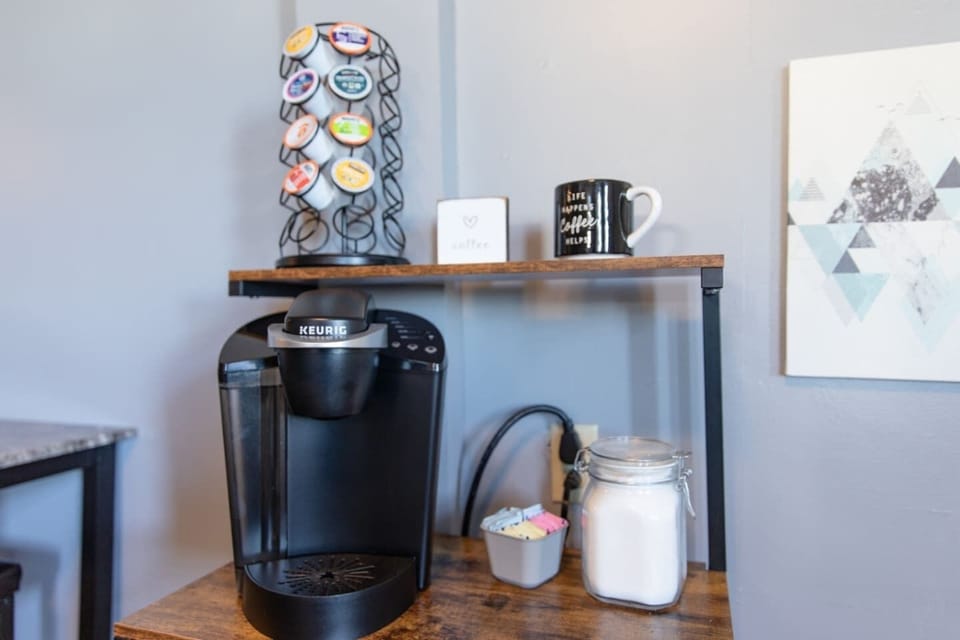 Coffee Maker and Coffee.