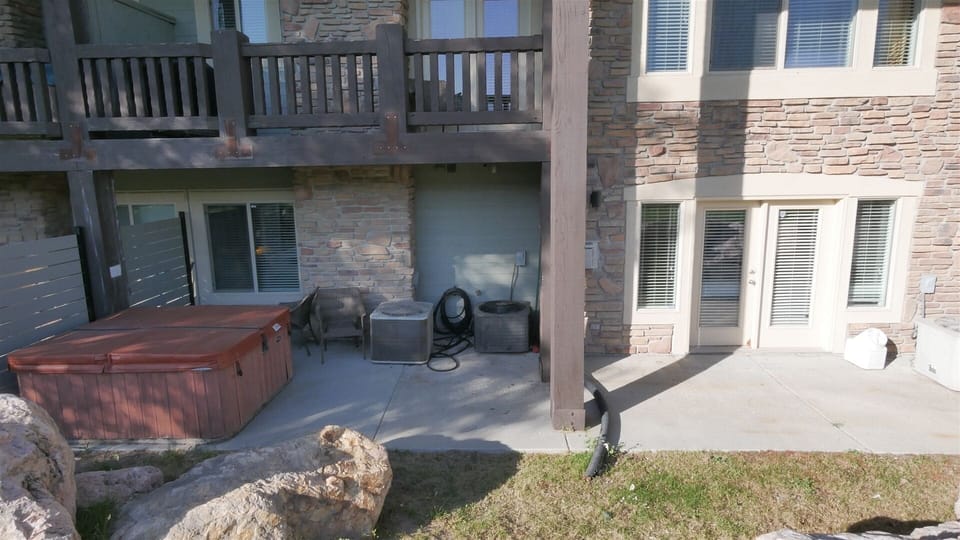 Patio with private Hot Tub