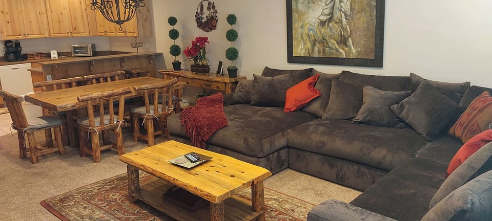 Upstairs Living Room, Dinning and Kitchen