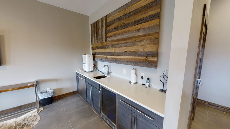 Indoors, Hardwood, Stained Wood, Sink, Sink Faucet