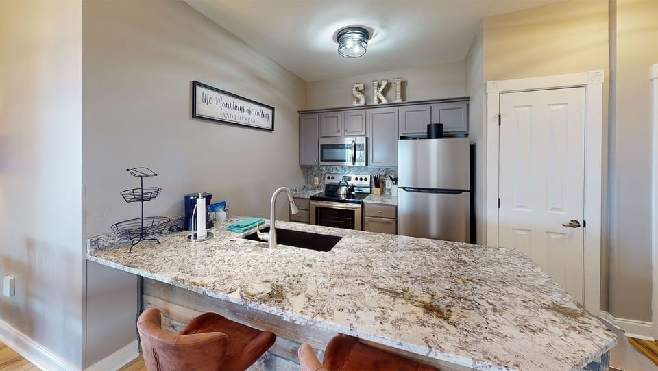 Indoors, Sink, Sink Faucet, Kitchen, Refrigerator