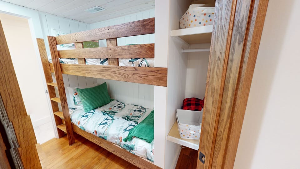 Hardwood, Indoors, Stained Wood, Furniture, Crib