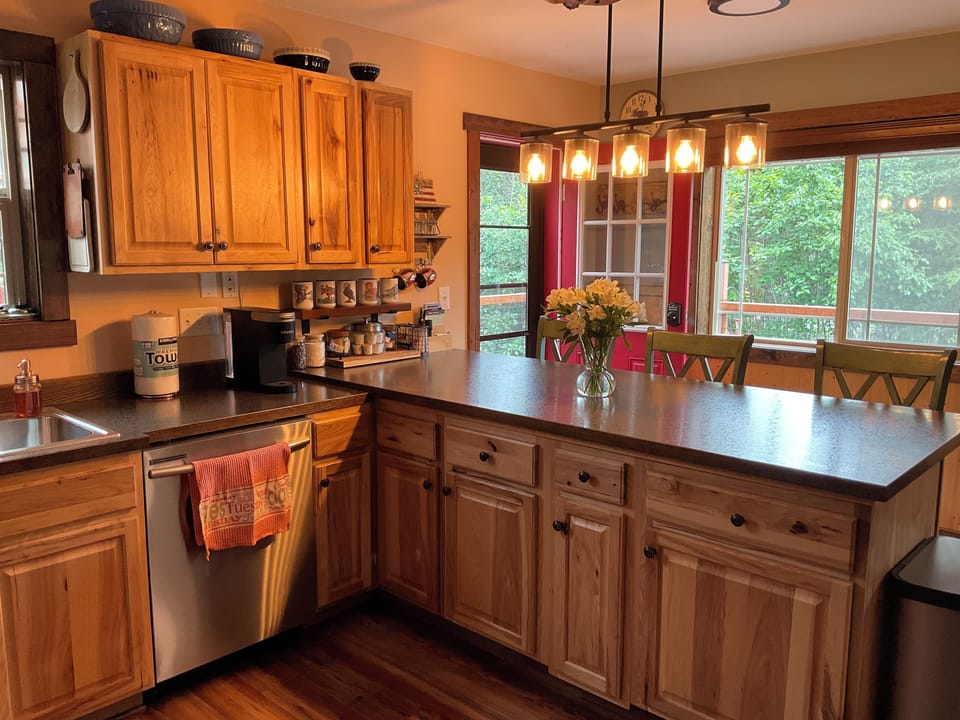Second level kitchen and bar stools