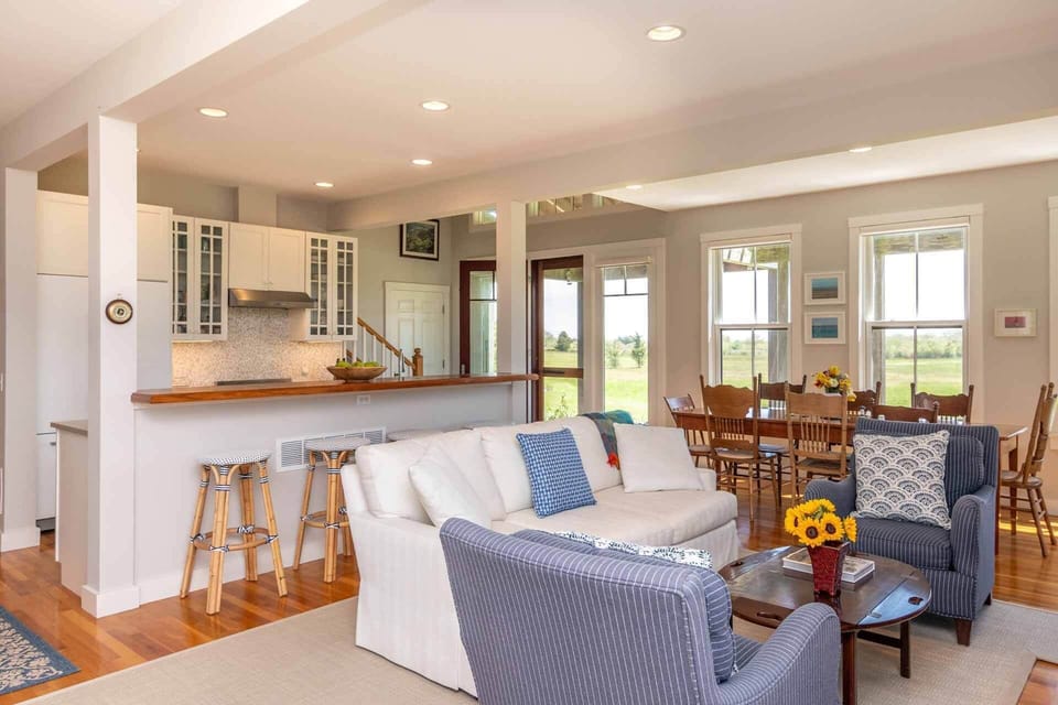 View of Living Room and Kitchen