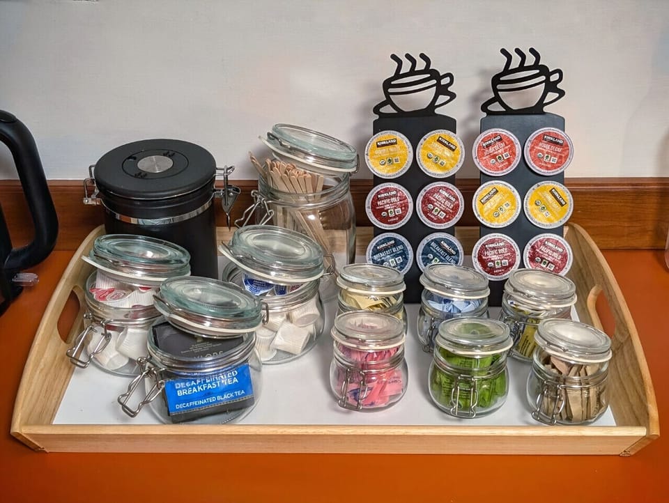 Keurig machine with starter pods provided