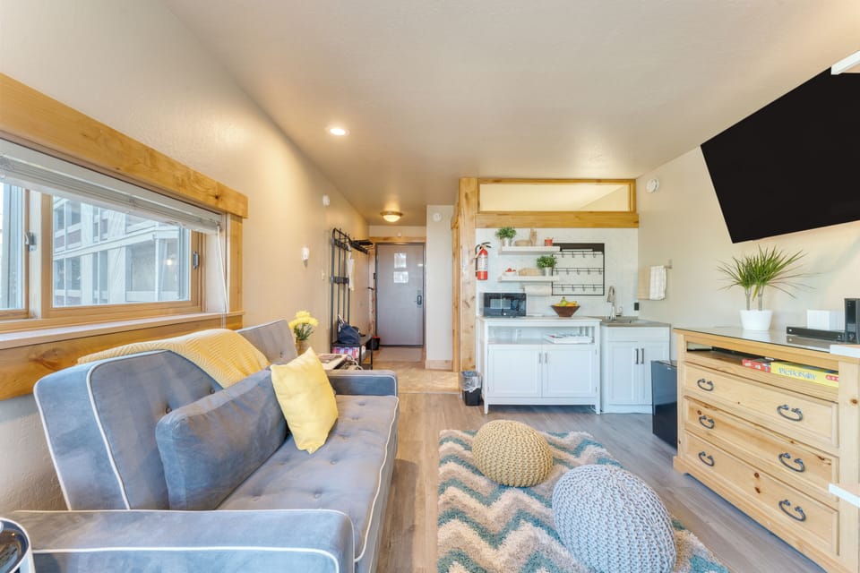 Studio-style living.
