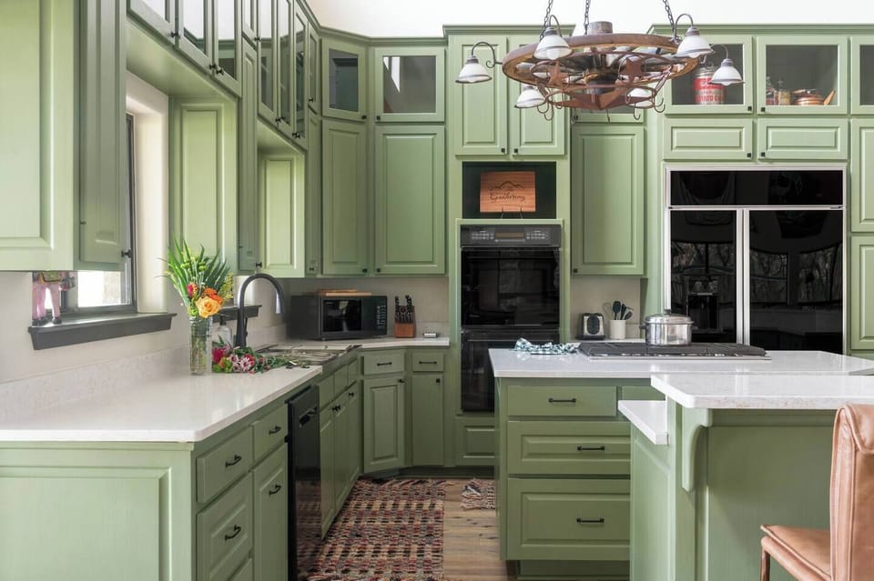 The Main House features a chef's kitchen, fully equipped with everything you need, inspires culinary adventures. Our concierge services include a private chef.