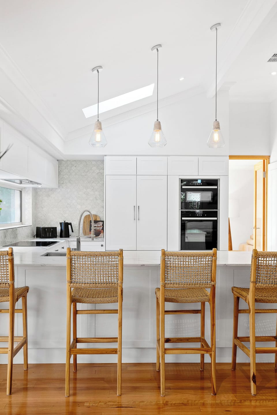 Kitchen with Oven, Fridge, Kettle, Toaster and more