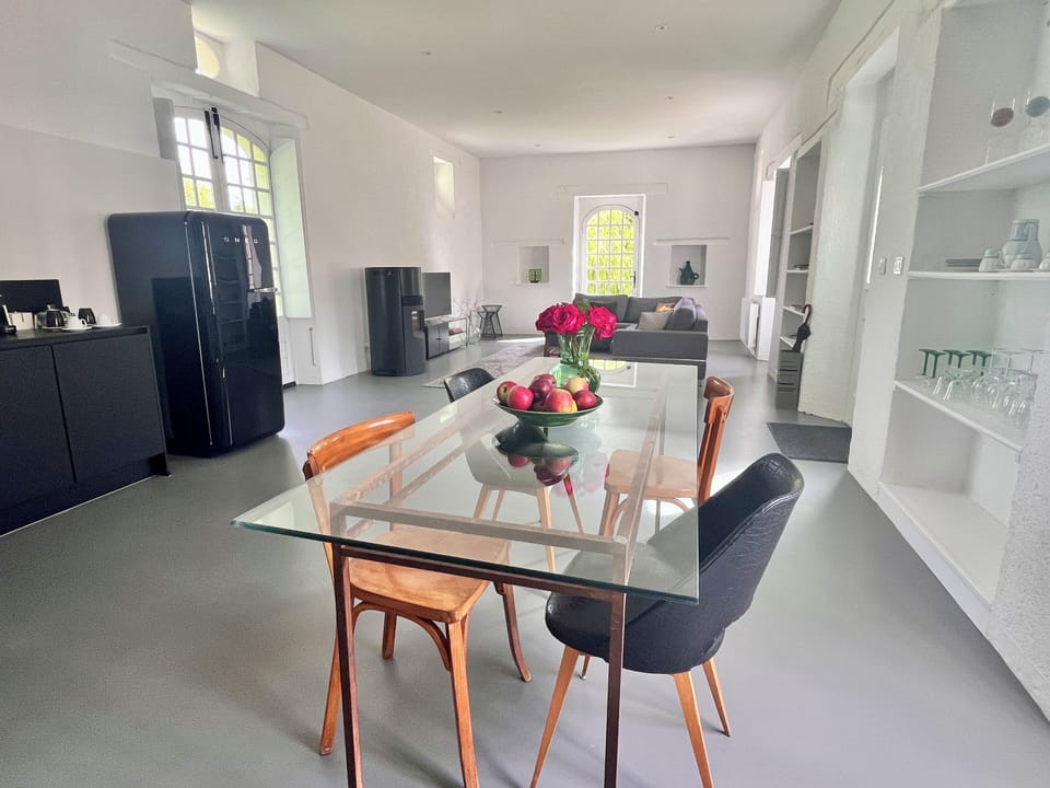 Dining room and the kitchen