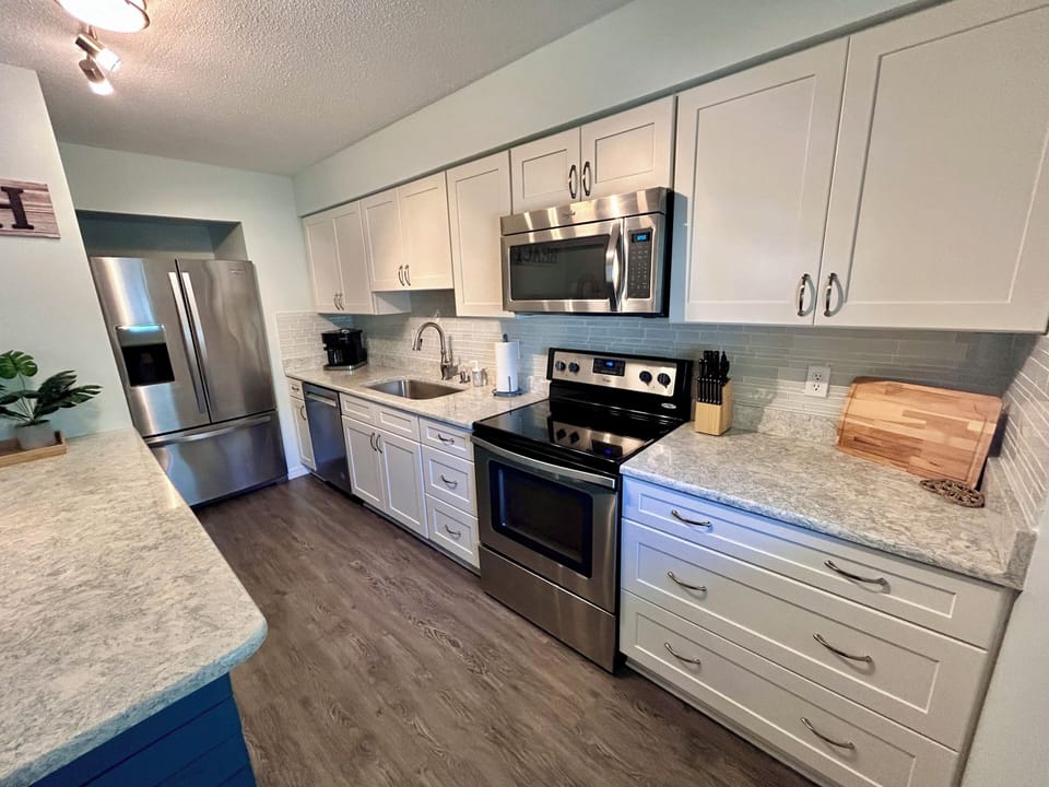 Whip up your favorite meal in the well-equipped kitchen with ample counter space