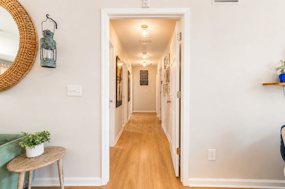 Additional bedrooms and bathrooms on west side of home 