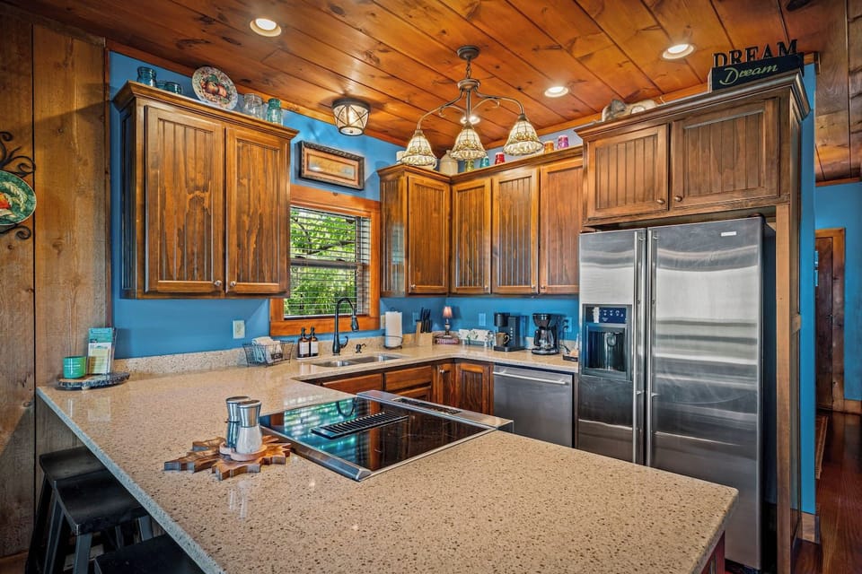 Enjoy the view while cooking or making your morning coffee.