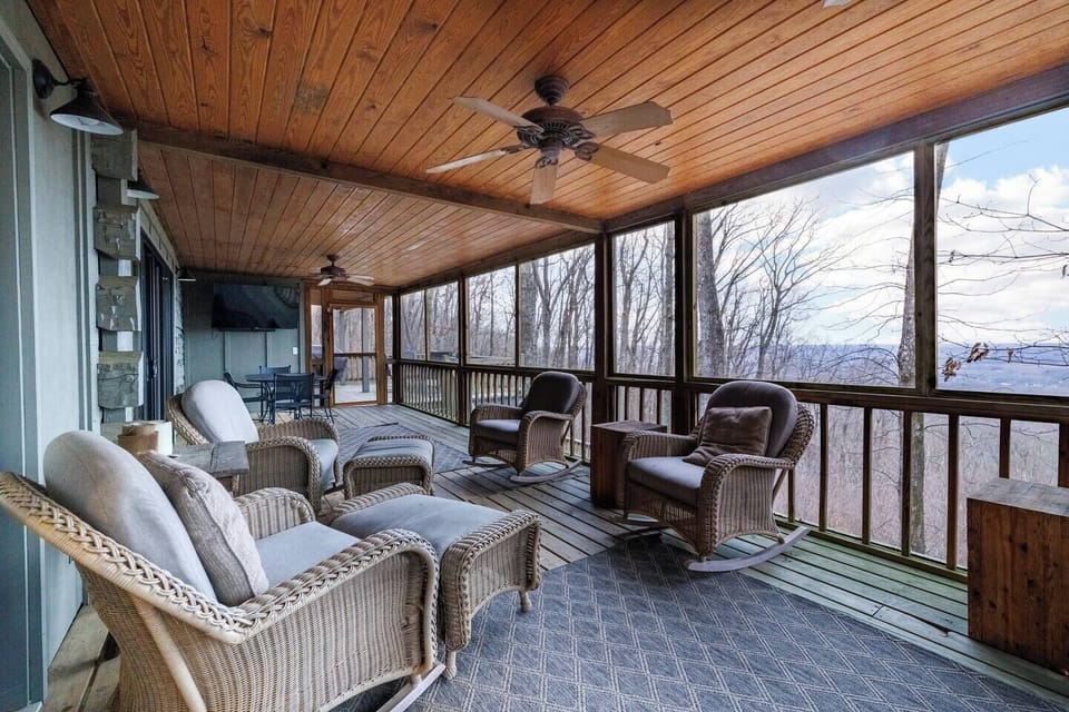 Screened-In Porch off the Living Room.