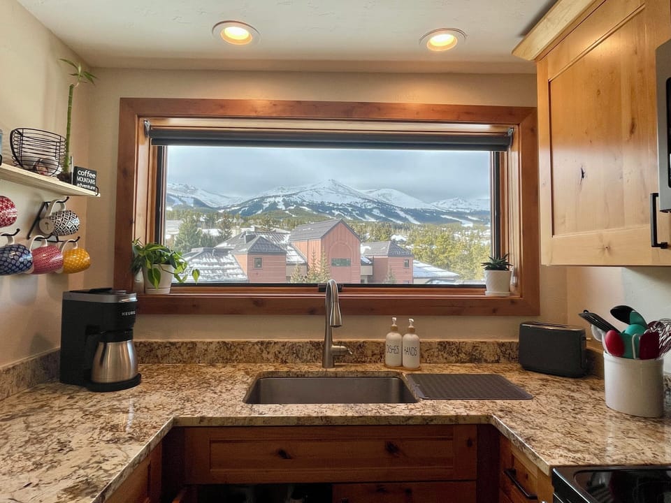 View of Peak 8 from the kitchen