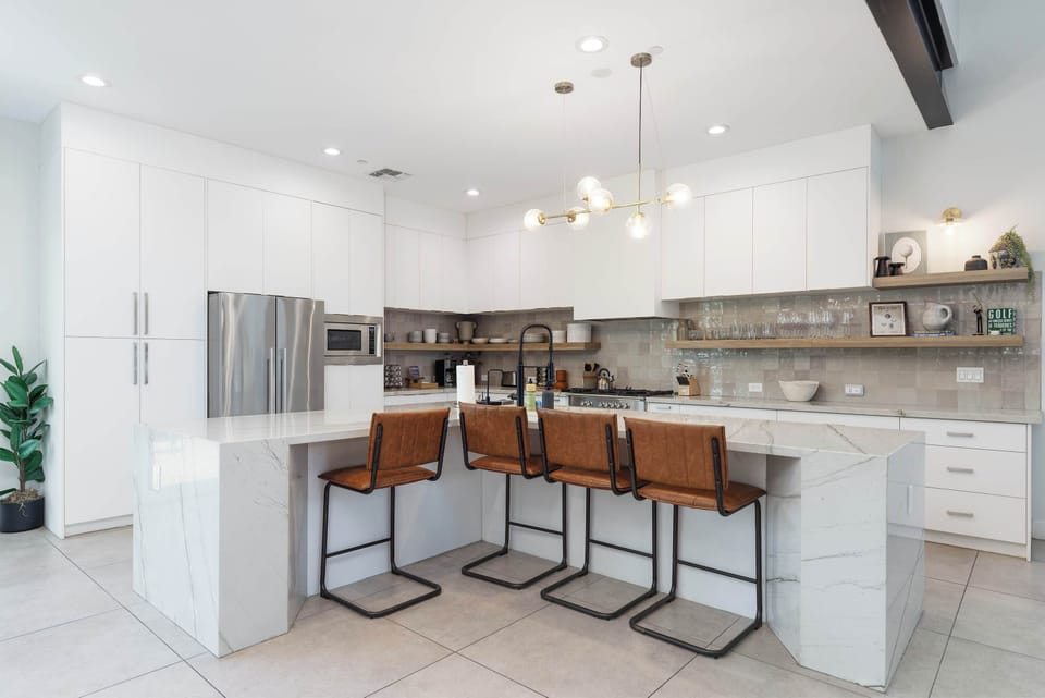 Kitchen with barstools!