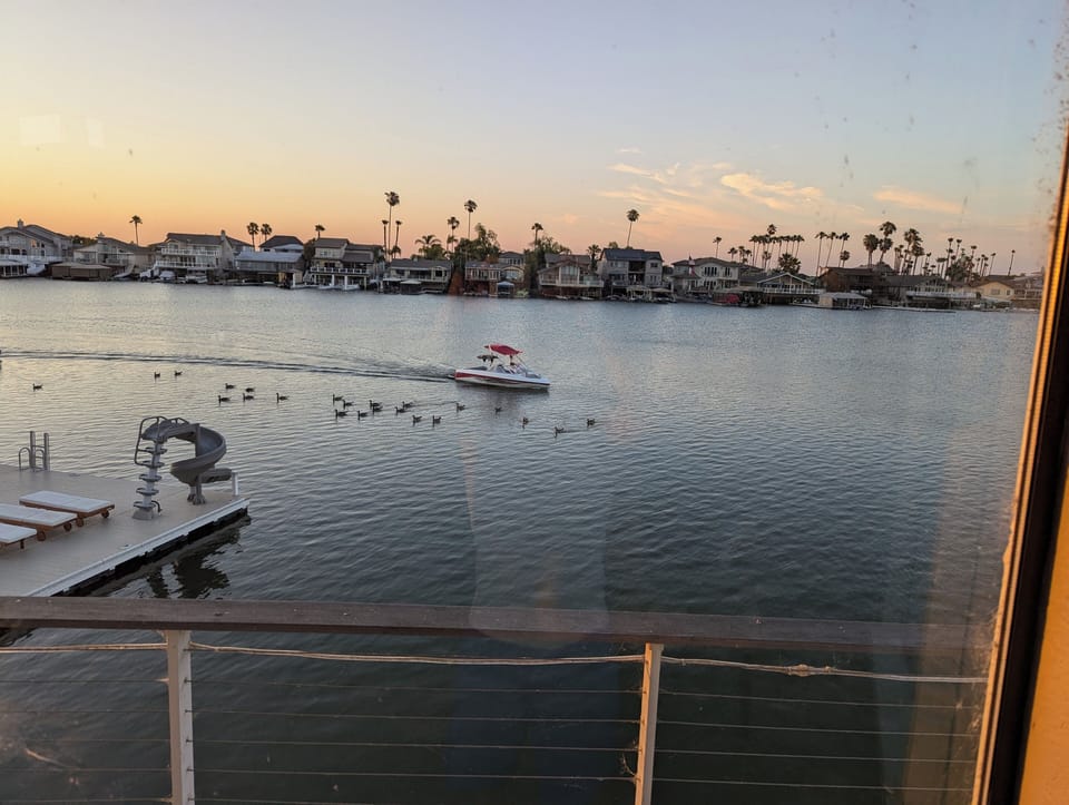 Scenic View of Boater passing by