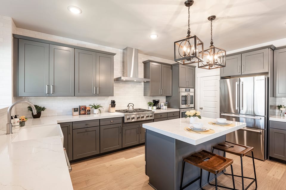 Fully equipped modern kitchen and all new stainless steel appliances