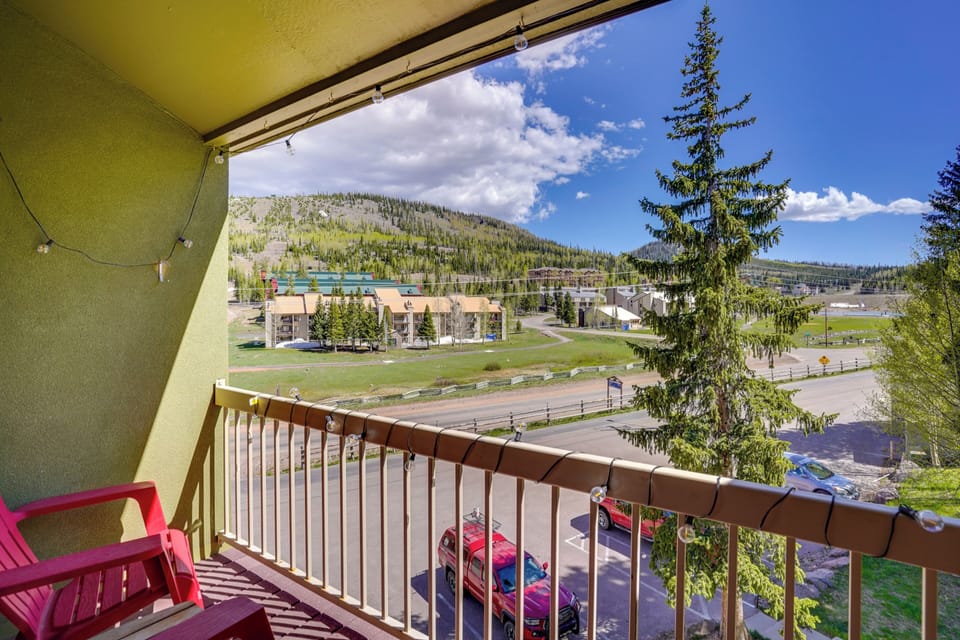Furnished Balcony | Ski Resort Views
