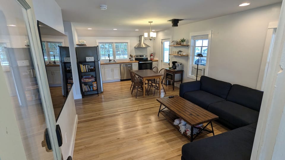 View of living space from the front door