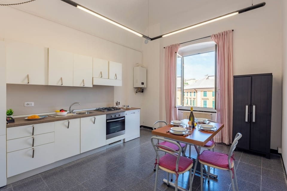Kitchen and dining area