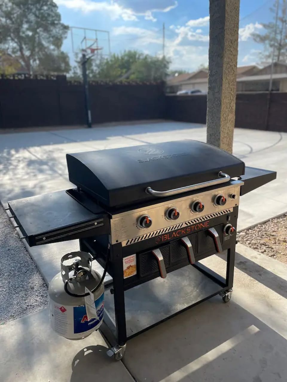 Large Blackstone Griddle BBQ w/ Air-fryer 