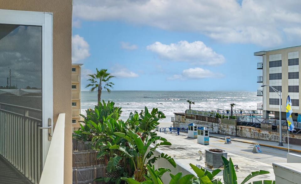 View from the balcony and living room