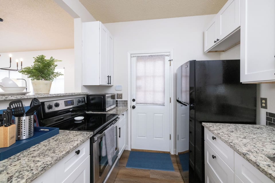 Fully stocked kitchen