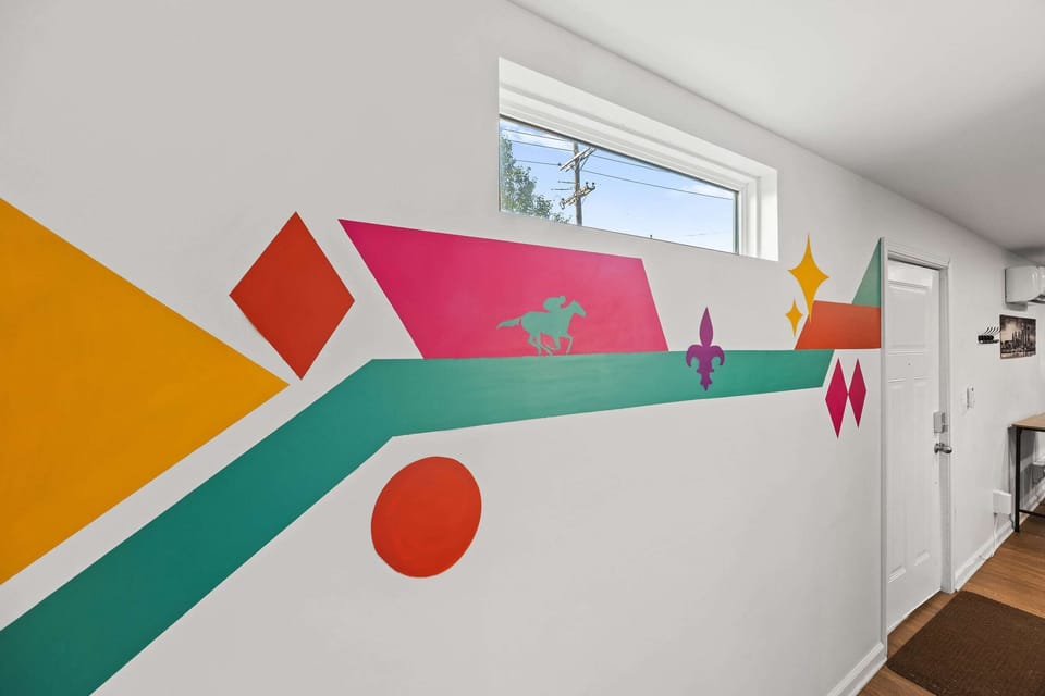 Living Room: Enjoy modern comforts in the eco-friendly ambiance of our home