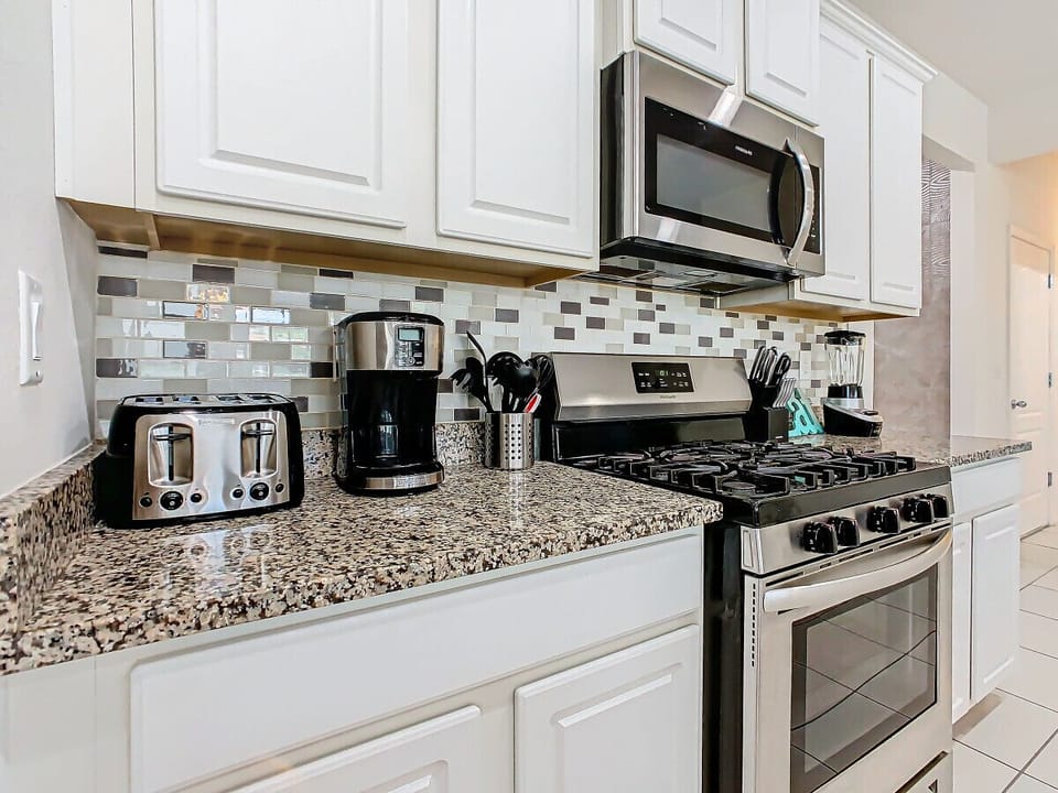 Fully-functional kitchen with dinner and cooking ware