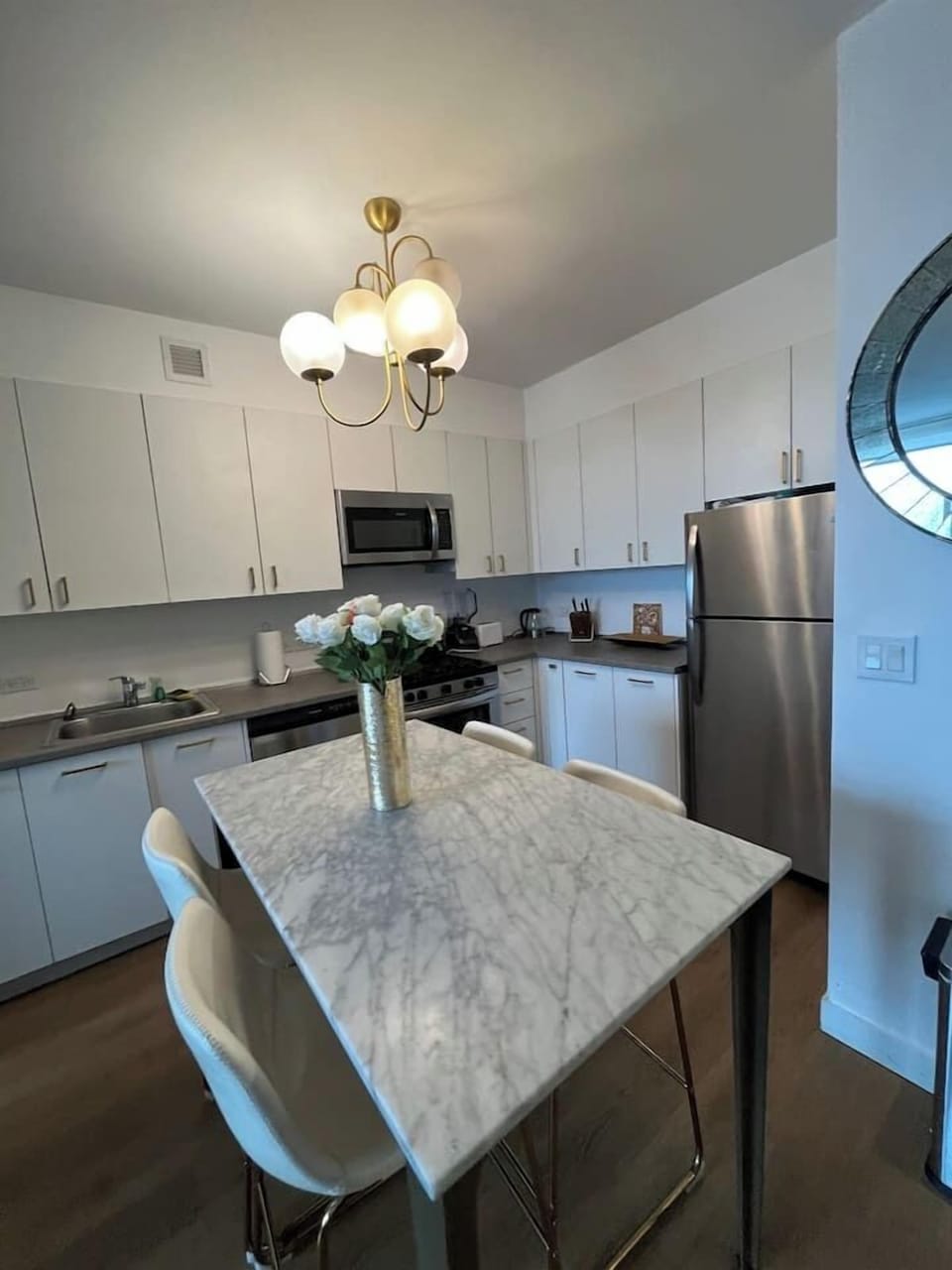 Fully equipped kitchen — Lower East Side vacation rental, NYC
