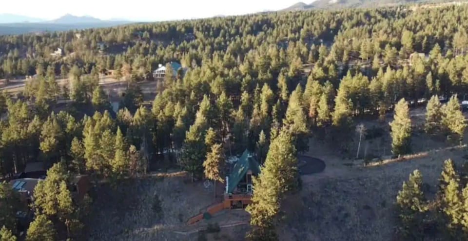 View from the clouds. As you can see the property is quite secluded… and quiet!