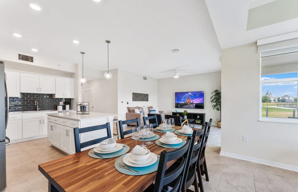 Dining roomModern Open Layout Plan#Disney #Parks #kingdom #springs #StoreyLake #resort #Apartment #Vacation #Rental #waterpark #Kissimmee #Orlando