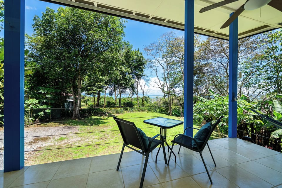 Ocean view to Osa Peninsula. Balcony w/ ceiling fans, dimmable lighting, breezy
