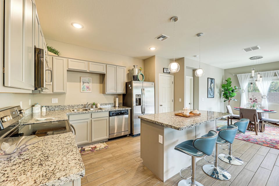 Kitchen | Bar Seating | Drip Coffee Maker | Coffee Grinder