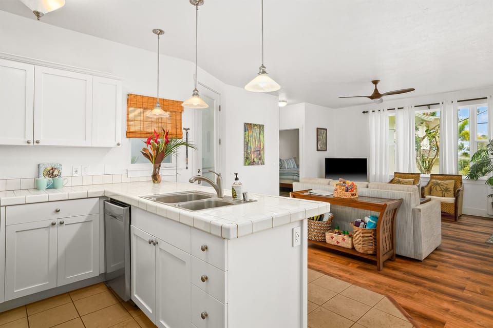 comfortable flow to living space / single level