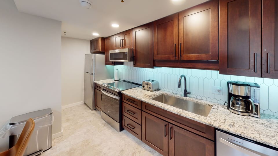 Indoors, Kitchen, Sink, Refrigerator, Sink Faucet