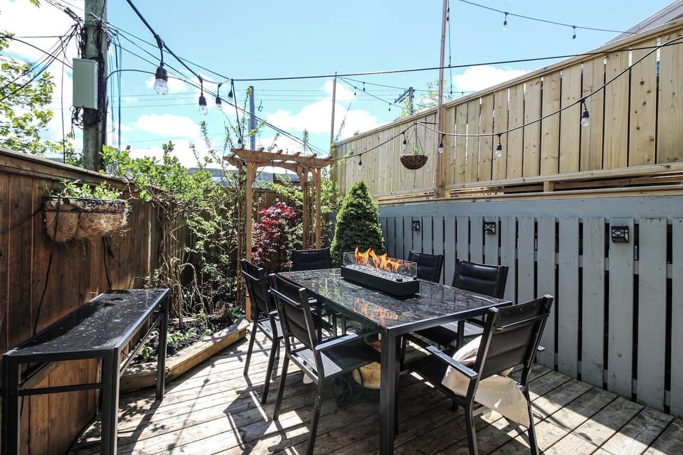 Enjoy your evening on the tranquil lower deck off of the kitchen, and heat up by the propane fireplace. 