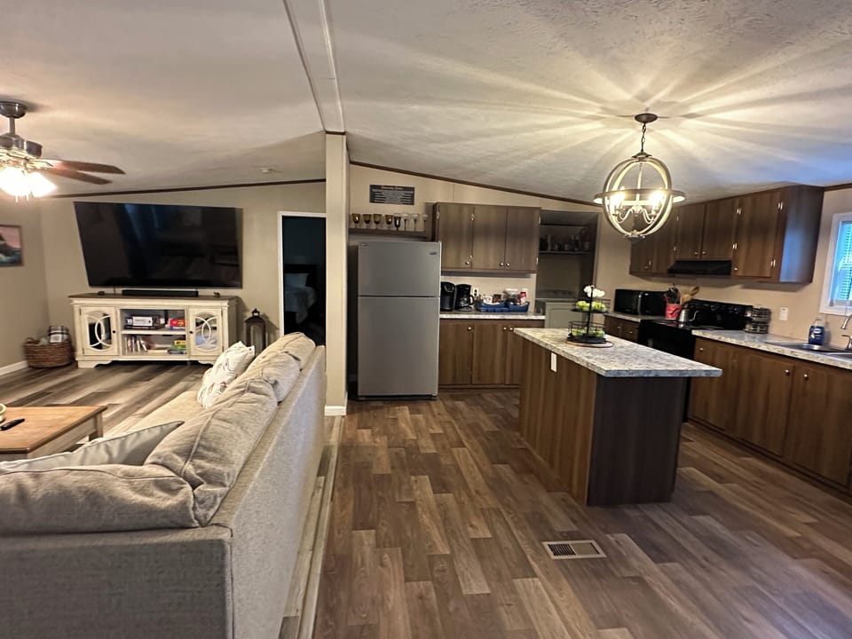 Open concept for entertaining.. and enough room for kiddos to play