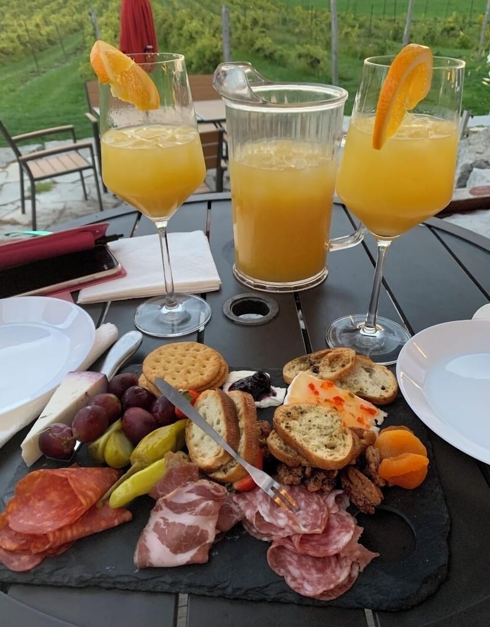 Rolling Grape Winery 5 minutes drive from cottage Charcuterie Board / Sangria