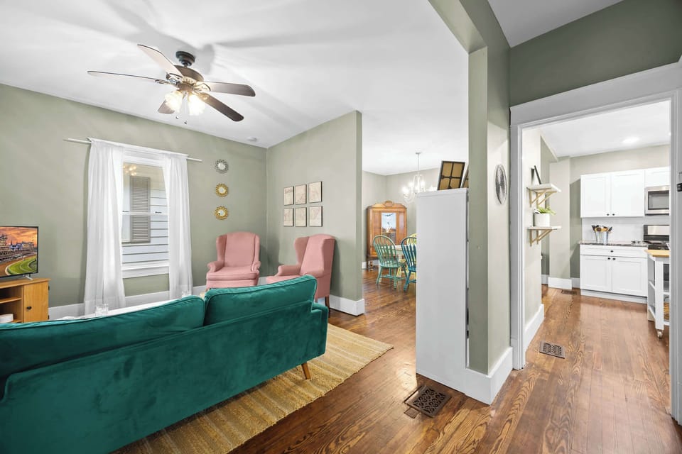 Living Room: Bright, bold, and beautiful. Settle into comfort in our inviting living space!