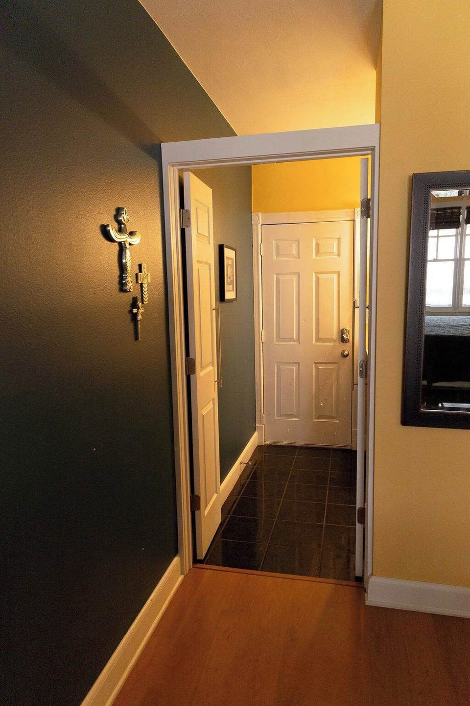 Front door & Bathroom