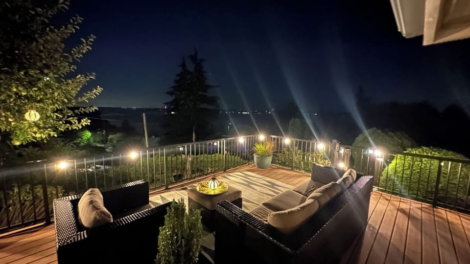 The outdoor patio off the dining room.