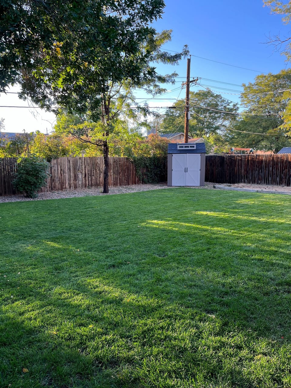 Backyard with patio