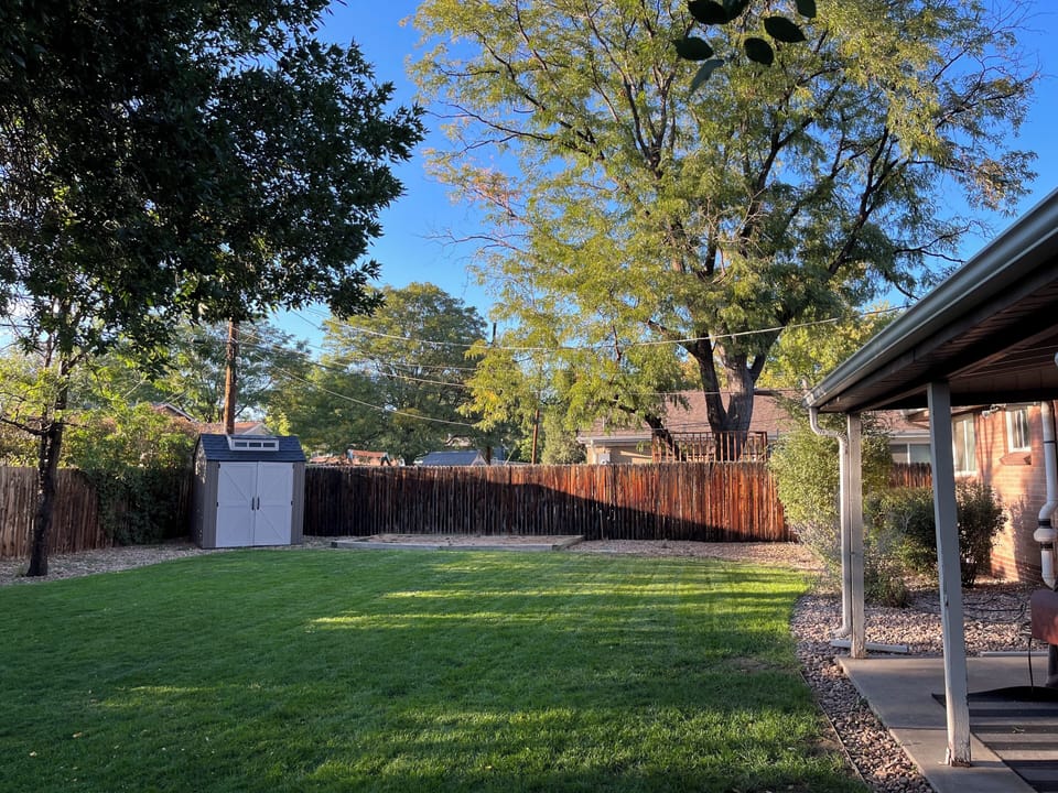 Backyard with patio