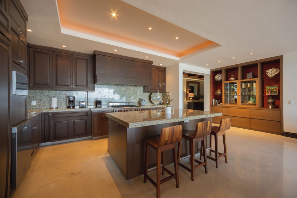 Open concept kitchen